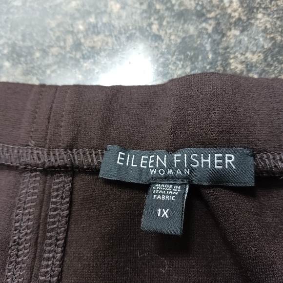 Eileen Fisher long skirt chocolate brown - Picture 3 of 4